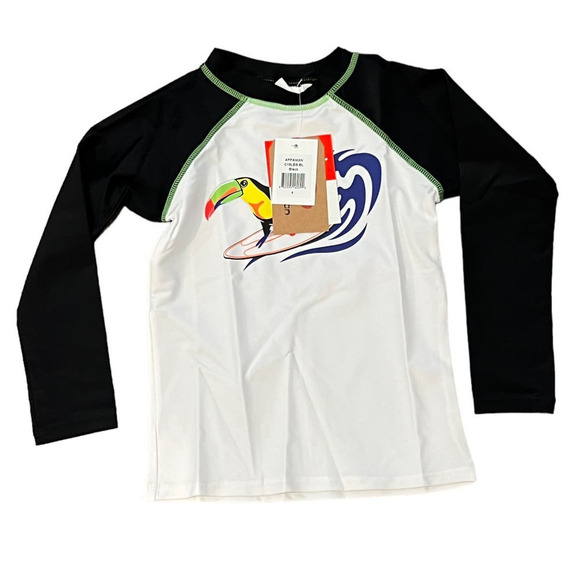 NWT Appaman Surfing Toucan Long Sleeve Rashguard Size 6 - Picture 1 of 5